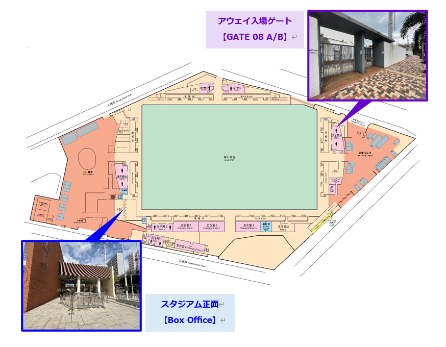 スタジアム平面図(1F)