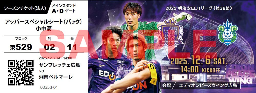 選手写真入りスペシャルチケット