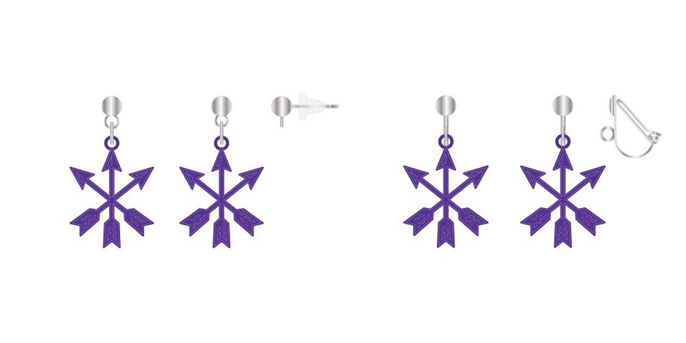 メタルピアス／イヤリング（THREE ARROWS）