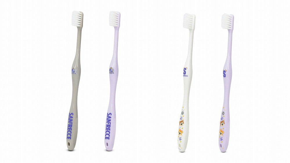 磨きやすい歯ブラシ 極 2本セット（エンブレム・マスコット）