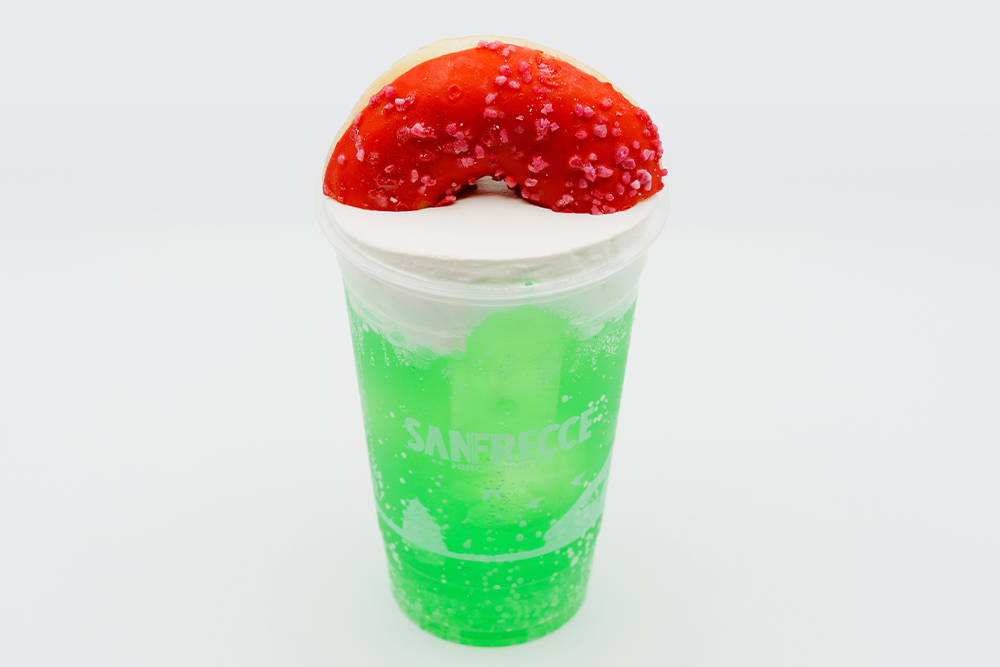 サンタ帽メロンクリームソーダ