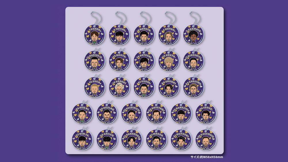 25 キャラ クリアチャーム 応援ありがとうver.