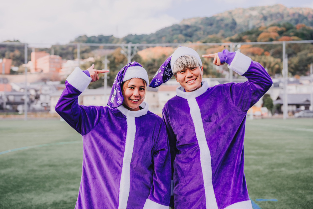 サンタ帽で入場！！