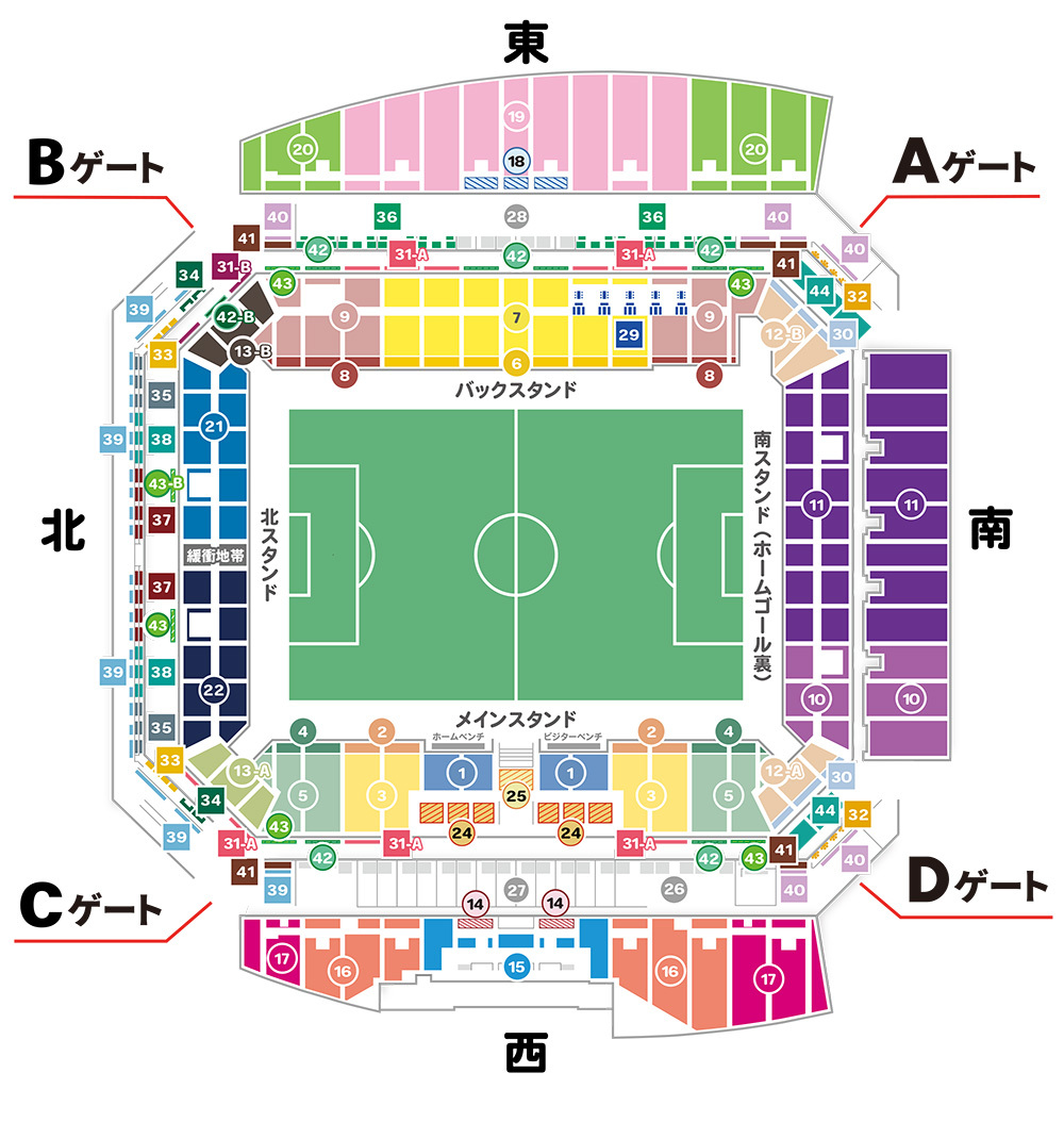 スタジアム座席図