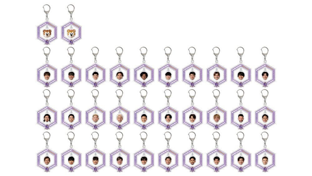 【金曜日限定】シークレット 26プレイヤーズFRIFRI（フリフリ）ラメ入りキーホルダー（全32種）