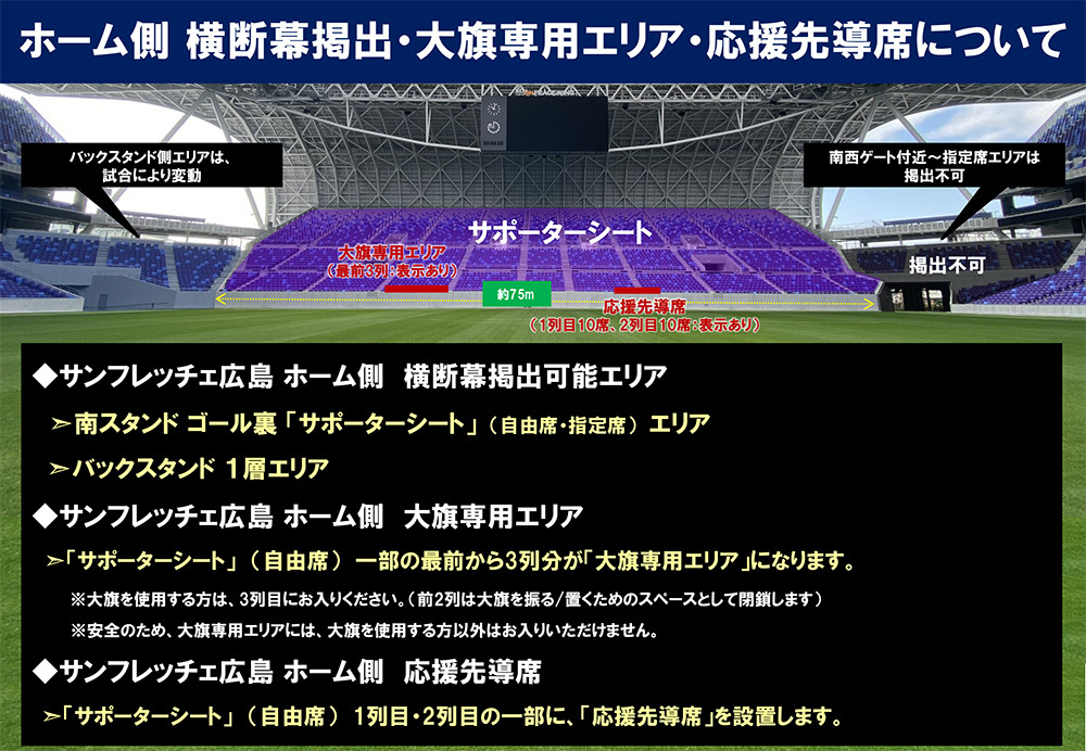 大旗専用エリア