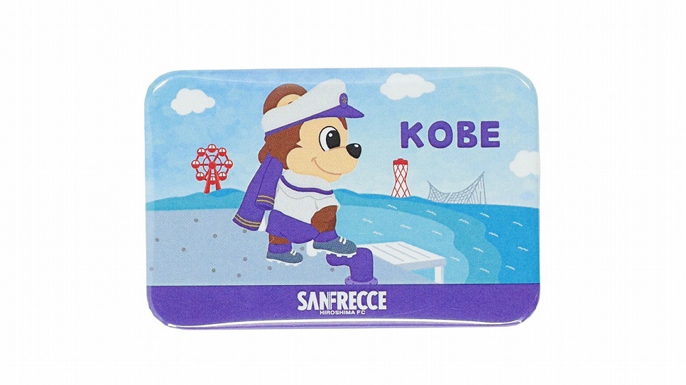 サンチェ神戸観光シリーズ スクエア缶バッジ（港）