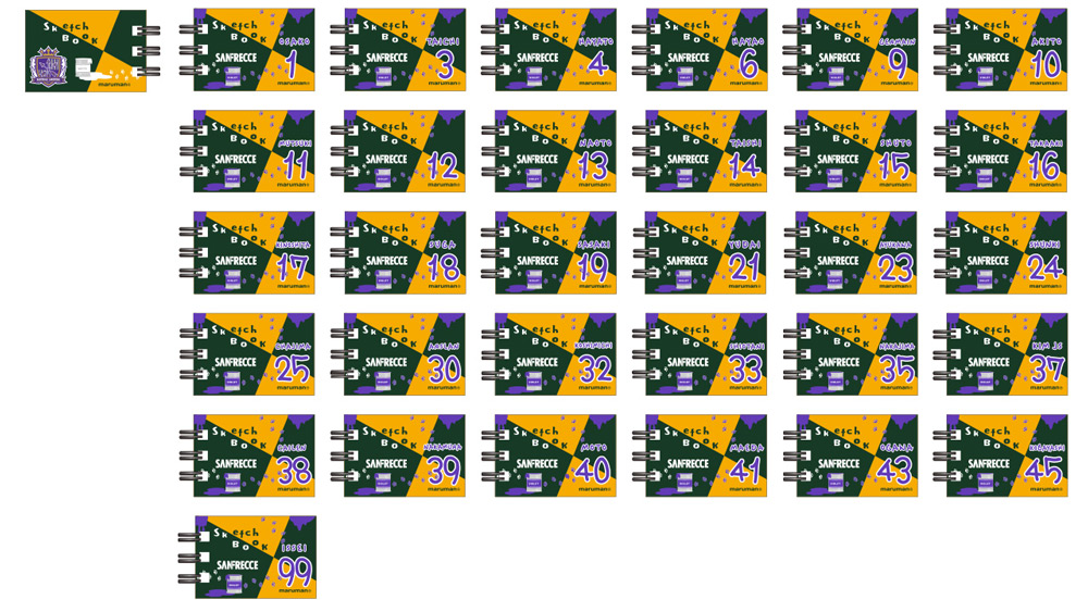 【カプセルトイ】ミニチュア マルマンコラボスケッチブック