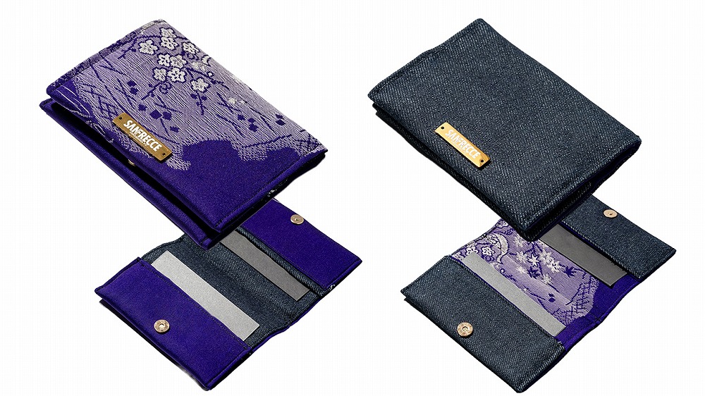 カードケース（着物×デニム／デニム×着物）