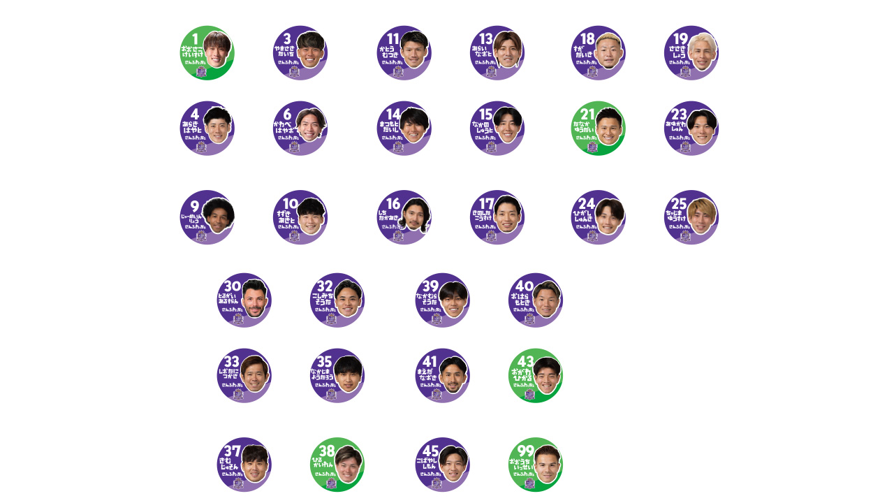 【カプセルトイ】26 プレイヤーズひらがな缶バッジ（全30種）