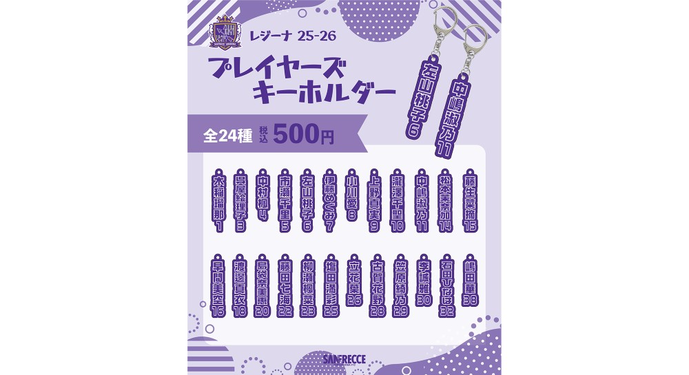 【カプセルトイ】レジーナ 25-26 プレイヤーズ キーホルダー（全24種）