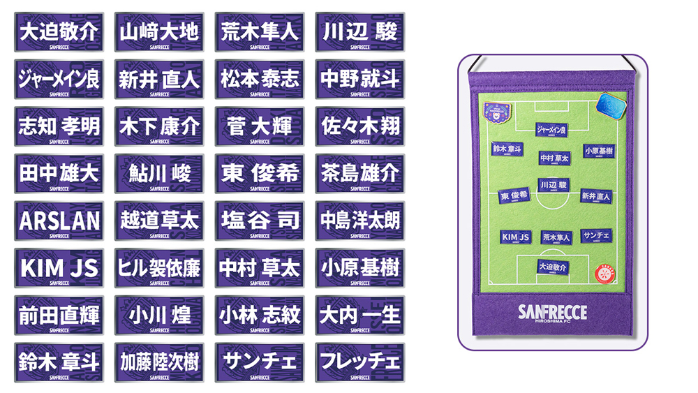 【カプセルトイ】26 プレイヤーズフェイスタオル型ピンバッジ（全32種）