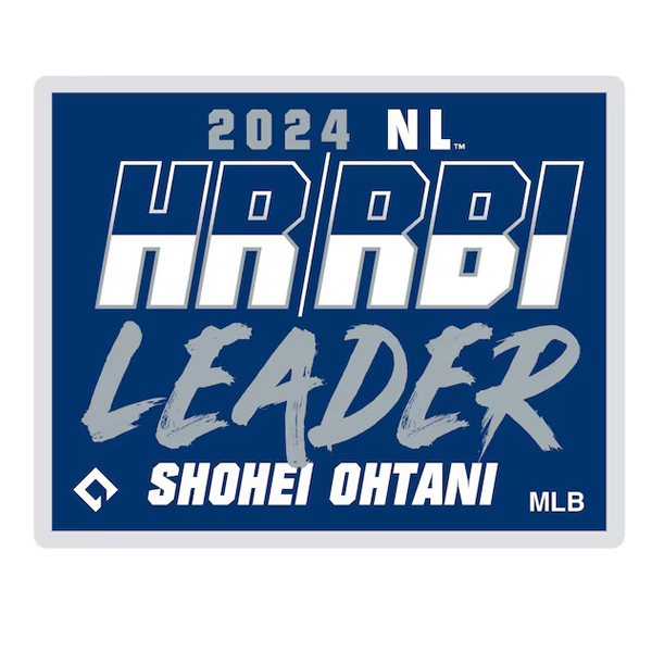 ドジャース 大谷翔平 ナショナルリーグ 2024 ホームラン王&打点王 獲得記念 ピンズ