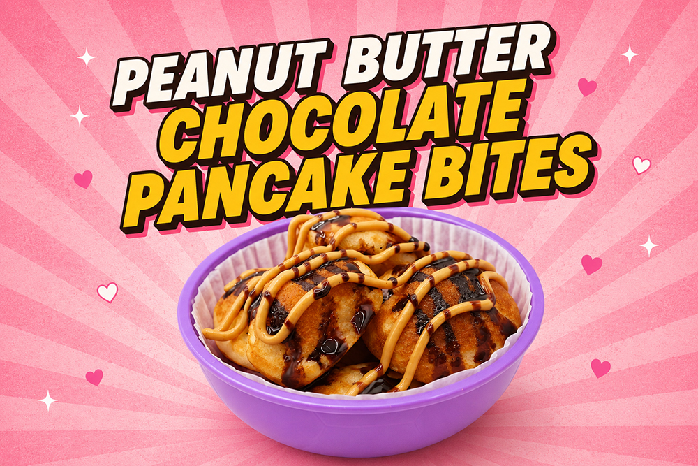ピーナッツバターチョコパンケーキバイツ