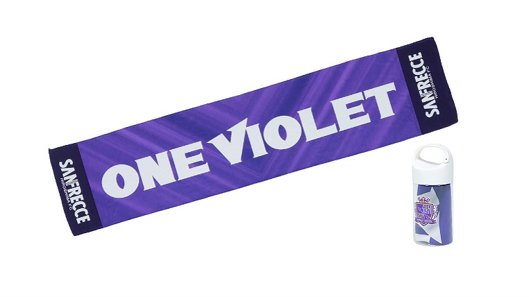 ボトル入り冷感タオルマフラー（ONE VIOLET）