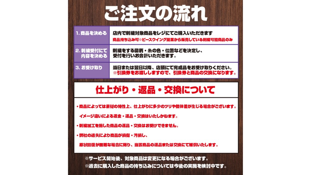 ご注文の流れ