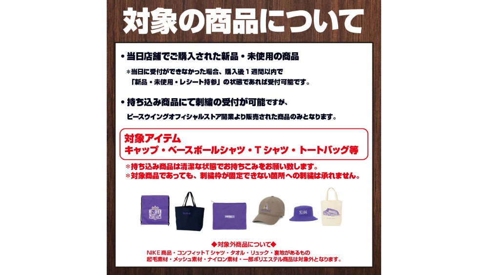 対象商品について