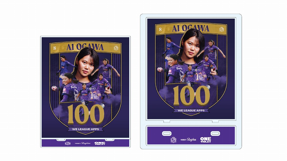【受注商品】小川愛選手WEリーグ通算100試合出場記念アクリルスタンド