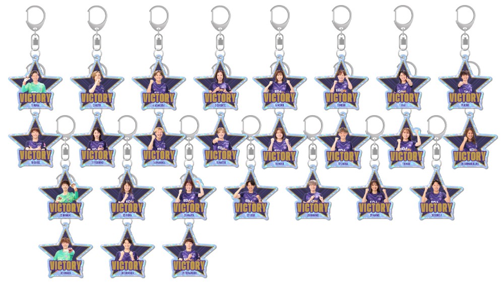 【勝利時限定】2026/27レジーナ プレイヤーズ星型ホログラムアクリルキーホルダー（全26種）